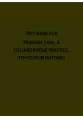 TEST BANK for Primary Care&colon; A Collaborative Practice 7th Edition by Buttaro &ndash; 2026&sol;2027 Study Questions and Answers