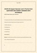 AALSO Life Support Operator Level 1 Practice Exam QUESTIONS AND CORRECT ANSWERS WITH RATIONALES&period;pdf&NewLine;&NewLine;