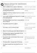 Phlebotomy National Certification Test &sol; NHA CPT ASCP PBT Practice Questions &sol; Score 100&percnt; &sol; 2025-2026 Update