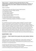 AMPP CIP LEVEL 2 &ndash; CERTIFIED COATINGS INSPECTOR PRACTICAL EXAM &vert;&NewLine;COMPREHENSIVE EXAM PRACTICE &vert; ADVANCED STUDY GUIDE &vert; FULL TESTBANK &vert; 150&NewLine;PRACTICE QUESTIONS & 100&percnt; CORRECT ANSWERS WITH RATIONALES &vert; 2026&sol;2027&NewLine;LATEST UPDATE