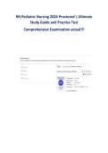 RN Pediatric Nursing 2026 Proctored Exam &vert; Ultimate Study Guide & Practice Test &ndash; Comprehensive Examination