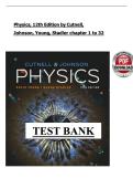Physics&comma; 12th Edition by Cutnell &mdash; Comprehensive Test Bank and Exam Practice