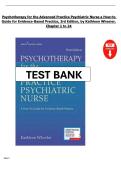 Psychotherapy for the Advanced Practice Psychiatric Nurse&colon; A How-To Guide for Evidence-Based Practice&comma; 3rd Edition by Kathleen Wheeler &mdash; Comprehensive Test Bank for Chapters 1&ndash;24