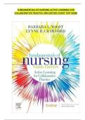 Fundamentals of Nursing Active Learning 3rd Ed Test Bank &vert; Yoost