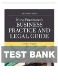 TEST BANK FOR Nurse Practitioner's Business Practice and Legal Guide 8th Edition by Carolyn Buppert&period;ISBN&colon;978-1284286434 COMPLETE GUIDE All CHAPTERS COVERED 100&percnt; VERIFIED A&plus; GRADE ASSURED&excl;&excl;&excl;&excl;&excl; NEW LATEST UPDATE&excl;&excl;&excl;&excl;&excl;