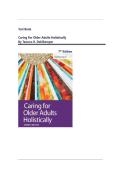Caring for Older Adults Holistically 7th Edition Test Bank &vert; Tamara R&period; Dahlkemper &vert; All Chapters