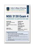 NSG 3130 Exam 4 &vert; Fundamental Concepts & Skills II &lpar;2026&sol;2027&rpar; PDF &vert; Nursing &vert; Galen  