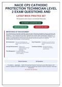 NACE CP2 Cathodic Protection Technician Level 2 Exam &vert; 150 Q&A with Rationales &vert; Updated for AMPP Guidelines
