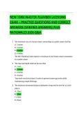 New York Master Plumber Licensing Exam &lpar;2026&rpar; &ndash; Practice Questions&comma; Verified Answers&comma; and Rationales