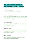 MVU NURS 629 UPDATED ACTUAL&NewLine;QUESTIONS AND CORRECT ANSWERS&NewLine;