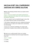 NAB EXAM SCRIPT 2026 COMPREHENSIVE&NewLine;QUESTIONS WITH VERIFIED SOLUTIONS&NewLine;