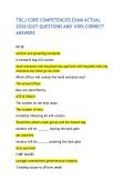 TDCJ CORE COMPETENCIES EXAM ACTUAL 2026&sol;2027 QUESTIONS AND 100&percnt; CORRECT ANSWERS