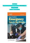 Nancy Caroline&rsquo;s Emergency Care in the Streets 9th Edition &vert; Chapters 1&ndash;53 Practice Questions & Verified Answers &vert; Complete EMT & Paramedic Exam Prep