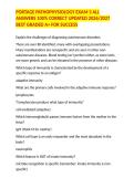 PORTAGE PATHOPHYSIOLOGY EXAM 3 ALL ANSWERS 100&percnt; CORRECT UPDATED 2026&sol;2027 BEST GRADED A&plus; FOR SUCCESS