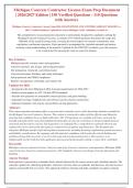 Michigan Concrete Contractor License Exam 2026&sol;2027&colon; 150 Practice Questions with A&plus; Rationales&NewLine;&NewLine;