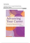 Test Bank For Advancing Your Career Concepts in Professional Nursing 6th Edition Rose Kearney Nunnery-Latest Update 2026