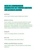 NACE CP2 COMPREHENSIVE&NewLine;EXAMINATION TEST VERIFIED QUESTIONS&NewLine;AND ACCURATE ANSWERS&NewLine;