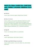 NACE CP2 FINAL PAPER FULL QUESTIONS&NewLine;AND CORRECT ANSWERS PREMIUM STUDY&NewLine;SHEET
