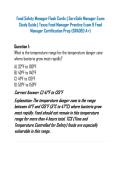 Food Safety Manager Flash Cards &vert; ServSafe Manager Exam Study Guide &vert; Texas Food Manager Practice Exam & Food Manager Certification Prep &lpar;GRADED A&plus;&rpar;