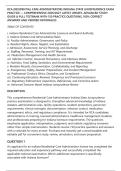 RCA &lpar;RESIDENTIAL CARE ADMINISTRATOR&rpar; INDIANA STATE JURISPRUDENCE EXAM&NewLine;PRACTICE &mdash; COMPREHENSIVE 2026&sol;2027 LATEST UPDATE&comma; ADVANCED STUDY&NewLine;GUIDE & FULL TESTBANK WITH 150 PRACTICE QUESTIONS&comma; 100&percnt; CORRECT&NewLine;ANSWERS AND VERIFIED RATIONALES