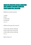 NACE CP2 UPDATED ACTUAL QUESTIONS&NewLine;AND CORRECT ANSWERS COMPLETE&NewLine;STUDY GUIDE FULL SOLUTION