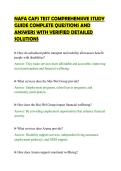 NAFA CAFS TEST COMPREHENSIVE STUDY&NewLine;GUIDE COMPLETE QUESTIONS AND&NewLine;ANSWERS WITH VERIFIED DETAILED&NewLine;SOLUTIONS&NewLine;