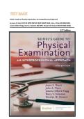 TEST BANK&NewLine;Seidel's Guide to Physical Examination&colon; An Interprofessional Approach&NewLine;by Joyce E&period; Dains DrPH JD APRN FNP-BC FNAP FAANP FAAN&comma; John A&period; Flynn MD MBA MEd&comma; JoAnne Silbert-Flagg&comma; Barry S&period; Solomon MD MPH&comma; Rosalyn W&period; Stewart MD MS MBA &lpar;2026&rpar;&NewLine;