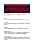 RELATIVITY REVIEW MANAGEMENT&NewLine;SPECIALIST EXAM GRADE A&plus;&NewLine;COMPLETE EXAM QUESTIONS AND&NewLine;100&percnt; VERIFIED ANSWERS &lpar;2026&sol;2027&rpar;&NewLine;PASS GUARANTEE