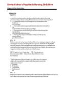 Test Bank for Keltner&rsquo;s Psychiatric Nursing 9th Edition by Debbie Steele Comprehensive Questions and Answers for Psychiatric Mental Health Nursing Course and Psychiatric Nursing Subject
