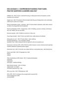 NSG 430 EXAM 1 &vert; COMPREHENSIVE NURSING STUDY GUIDE&comma; PRACTICE QUESTIONS & ANSWERS 2026&sol;2027