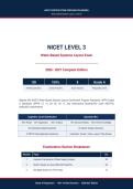 NICET Level 3 Water-Based Systems Layout Exam 2026&sol;2027 &vert; 120 Verified Q&A &vert; A&plus; Graded&NewLine;&NewLine;