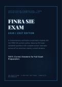 FINRA SIE Exam 2026&sol;2027 &vert; 100&percnt; Correct Answers &vert; Full Exam Prep &vert; Pass Guaranteed - A&plus; Graded&NewLine;&NewLine;