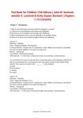 Test Bank for Children 15th Edition &vert; John W&period; Santrock&comma; &NewLine;Jennifer E&period; Lansford & Kirby Deater-Deckard &vert; Chapters &NewLine;1&ndash;16 Complete