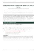 Georgia Pest Control Certification Practice Test 2026&sol;2027 &vert; 100&percnt; Q&A with Rationales &vert; A&plus; Graded&NewLine;&NewLine;