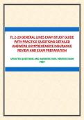 FL 2-20 GENERAL LINES EXAM STUDY GUIDE WITH PRACTICE QUESTIONS DETAILED ANSWERS COMPREHENSIVE INSURANCE REVIEW AND EXAM PREPARATION