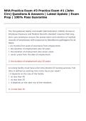 NHA Practice Exam &num;3 Practice Exam &num;1 &lpar;John &NewLine;Cirn&rpar; Questions & Answers &vert; Latest Update &vert; Exam &NewLine;Prep &vert; 100&percnt; Pass Guarantee