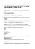 NURS 430 COMMUNITY HEALTH NURSING BUILDING PARTNERSHIPS FINAL EXAM REVIEW &vert; COMPREHENSIVE NURSING STUDY GUIDE&comma; PRACTICE QUESTIONS & ANSWERS 2026&sol;2027
