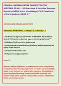 FEDERAL NURSING HOME ADMINISTRATOR &NewLine;MIDTERM EXAM &mdash; 80 Questions & Detailed Answers &NewLine;Based on NAB Core of Knowledge &vert; CMS Conditions &NewLine;of Participation &vert; OBRA '87