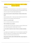 AETNA Exam Review Questions with Verified&NewLine;Correct Answers