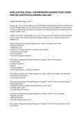 NURS-430 FINAL EXAM &vert; COMPREHENSIVE NURSING STUDY GUIDE&comma; PRACTICE QUESTIONS & ANSWERS 2026&sol;2027