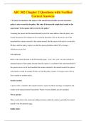 AIC 302 Chapter 2 Questions with Verified&NewLine;Correct Answers