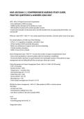NUR 430 EXAM 3 &vert; COMPREHENSIVE NURSING STUDY GUIDE&comma; PRACTICE QUESTIONS & ANSWERS 2026&sol;2027