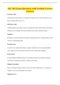 AIC 302 Exam Questions with Verified Correct&NewLine;Answers