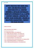 EPPP Examination for Professional Practice in Psychology Practice Test 2026-2027&colon; 260 Questions with A&plus; Verified Answers & Detailed Rationales &vert; Complete Coverage of All 8 ASPPB Content Domains &vert; Graded A&plus; Solutions Guaranteed