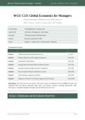 WGU C211 GLOBAL ECONOMICS VOCABULARY 2026&sol;2027 &vert; Complete Key Terms & Verified Definitions &vert; Pass Guaranteed - A&plus; Graded&NewLine;&NewLine;