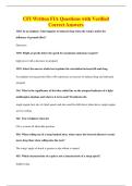 CFI Written FIA Questions with Verified&NewLine;Correct Answers