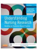 TEST BANK FOR UNDERSTANDING NURSING RESEARCH - 6TH EDITION BY SUSAN K GROVE & JENNIFER R GRAY & NANCY BURNS&period;&NewLine;