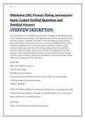 Oklahoma &lpar;OK&rpar; Process Piping Journeyman &NewLine;Exam &vert; Latest Verified Questions and &NewLine;Detailed Answers 