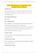COUC 601 Practice Test Questions with&NewLine;Verified Correct Answers