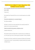 D104 OA2 LC-MQ-UT Unit 6 Questions with&NewLine;Verified Correct Answers